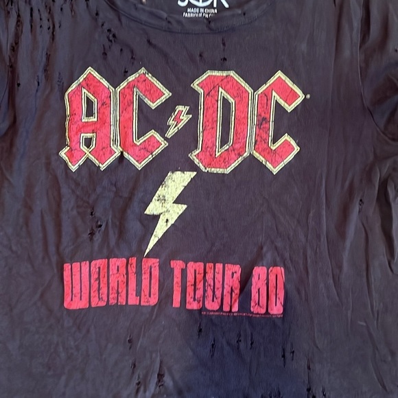 Chaser Woman’s AC/DC Graphic Tee Size Large - Picture 2 of 9